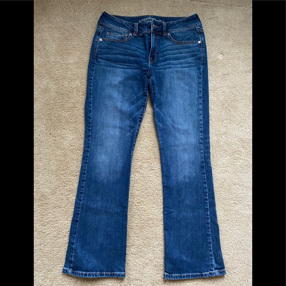 American Eagle kick boot denim